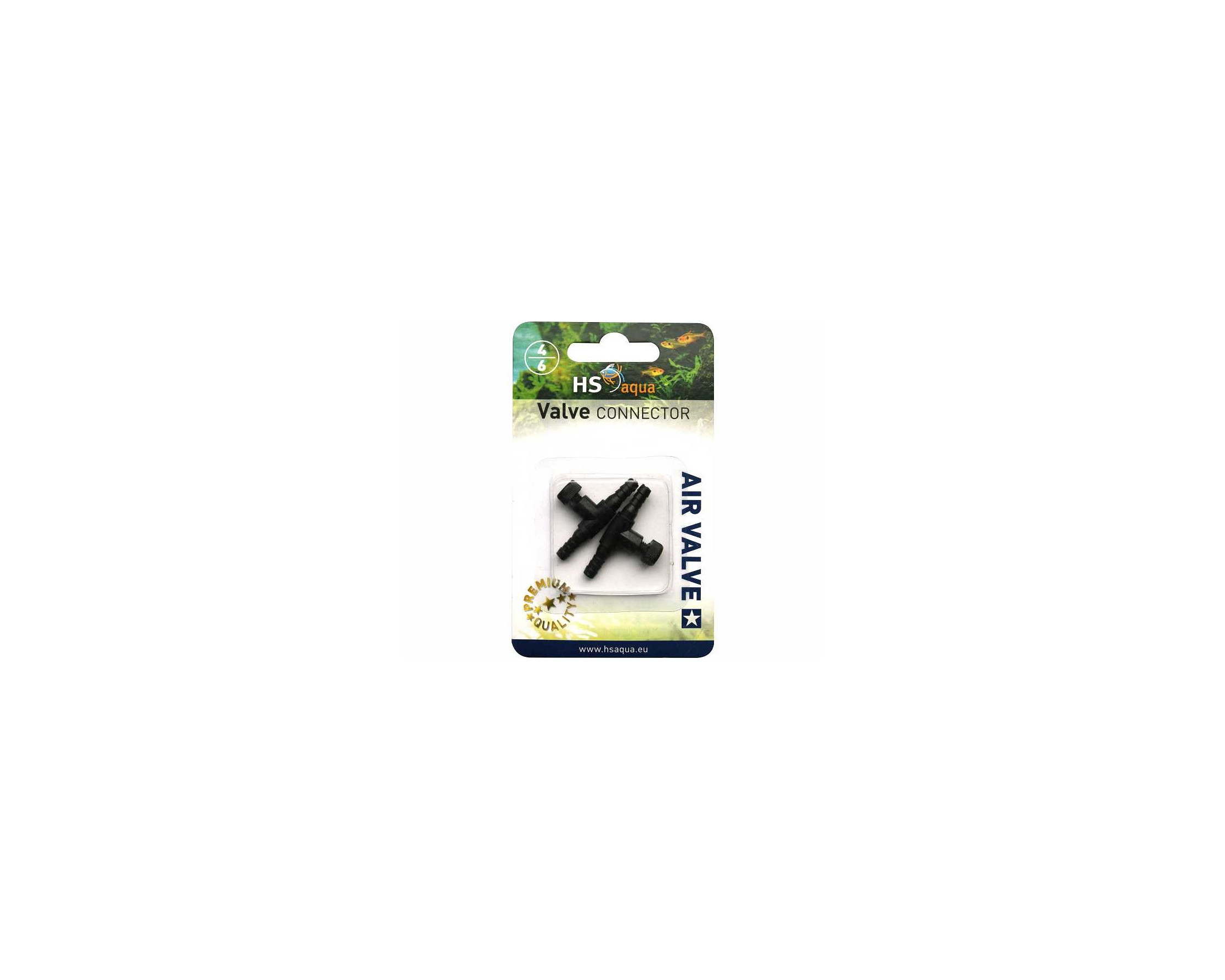 HS AQUA KOPPEL LUCHTKRAAN 4-6 MM 2 ST. ZWART