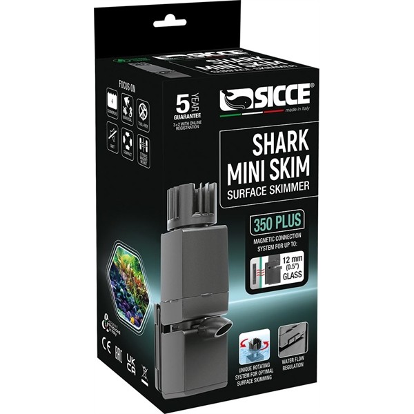 SICCE SHARK OPPERVLAKTE MINI SKIM 350 PLUS T/M 12 MM