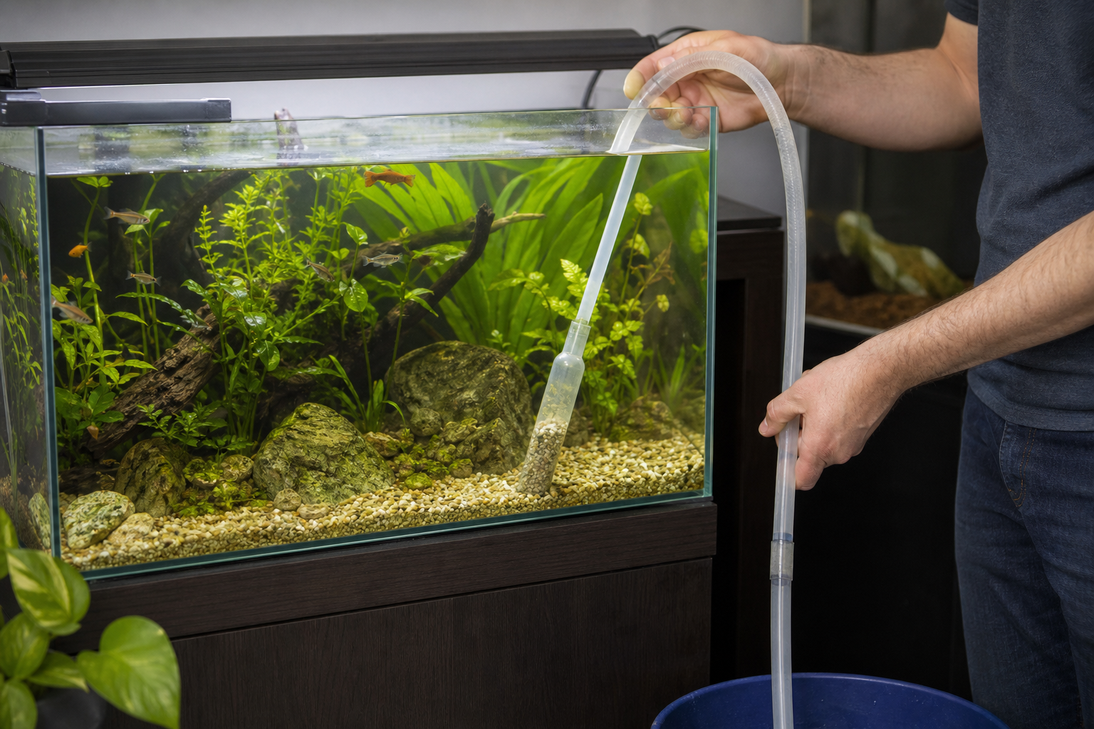 Aquarium water verversen