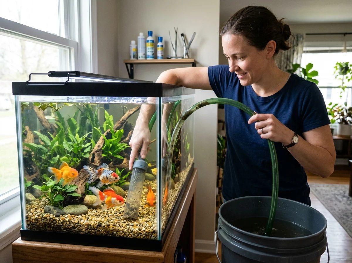 Aquarium onderhoud goudvissen