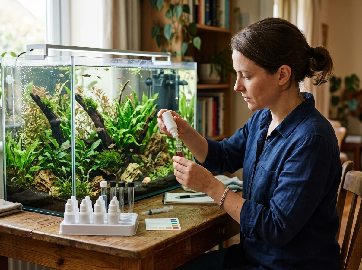 Waterwaarden meten aquarium