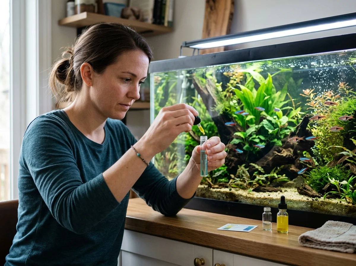 kH-test bij aquarium