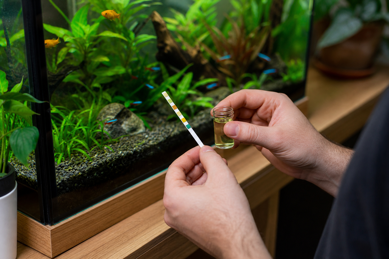 Waterwaarden aquarium testen