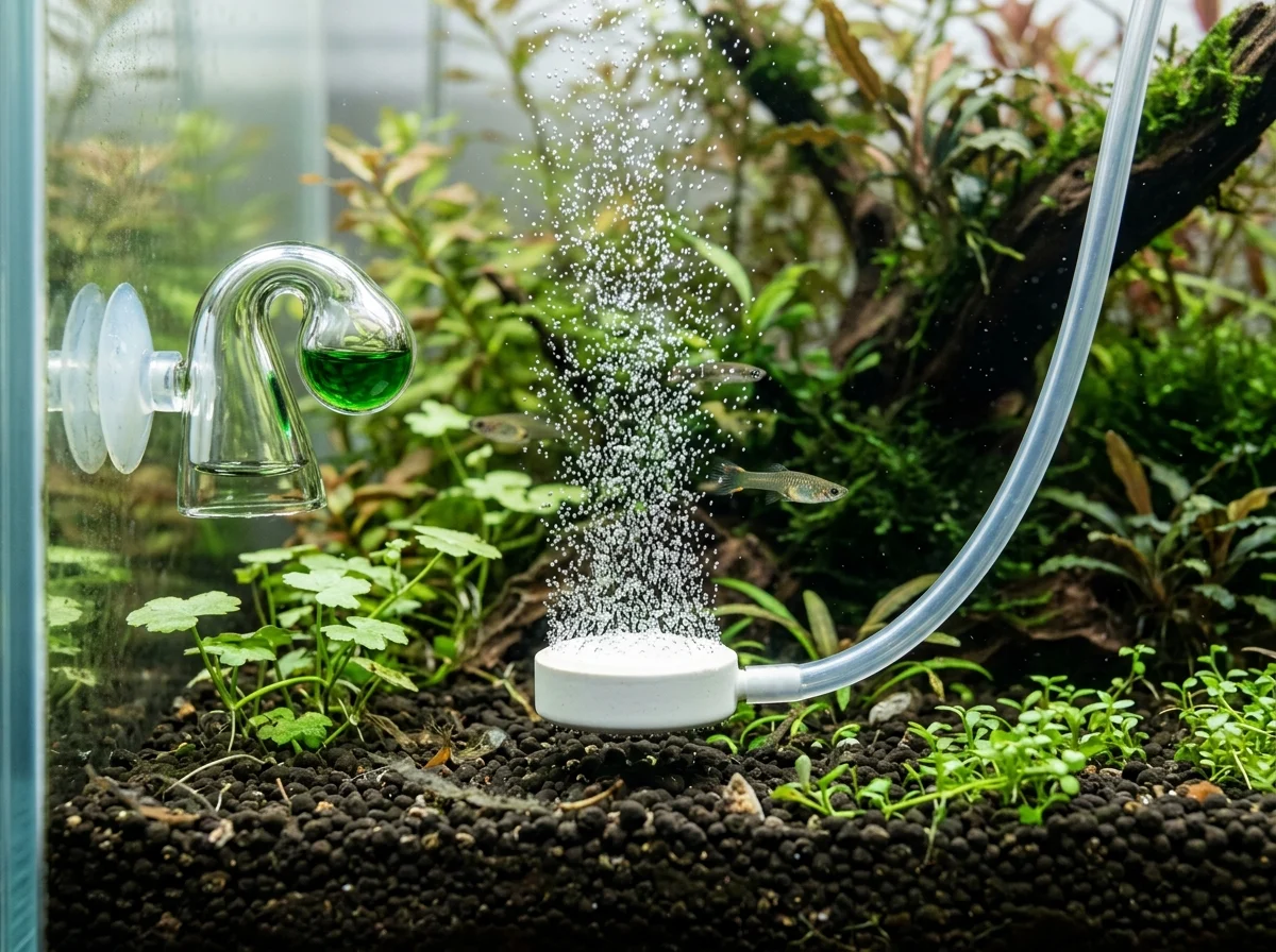 Diffuser met microbellen