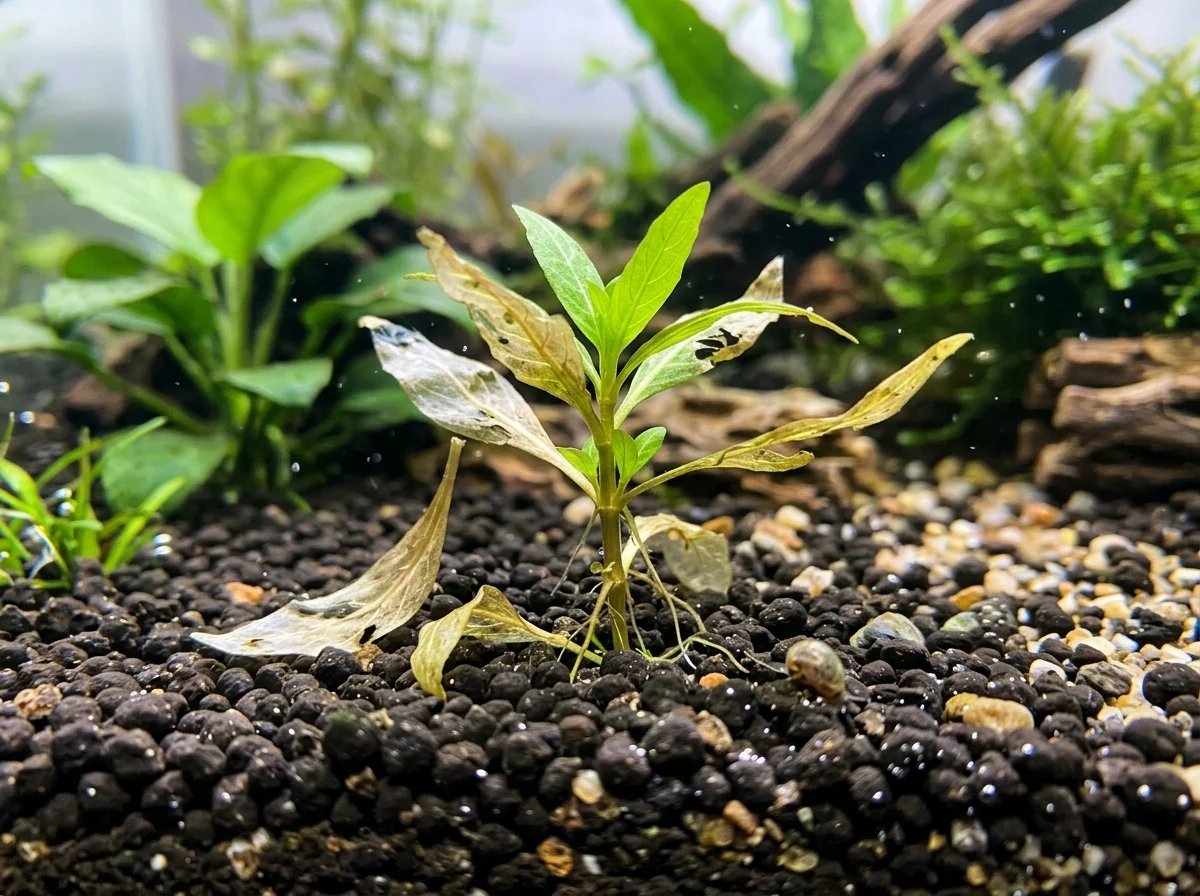 Nieuwe plant in overgang