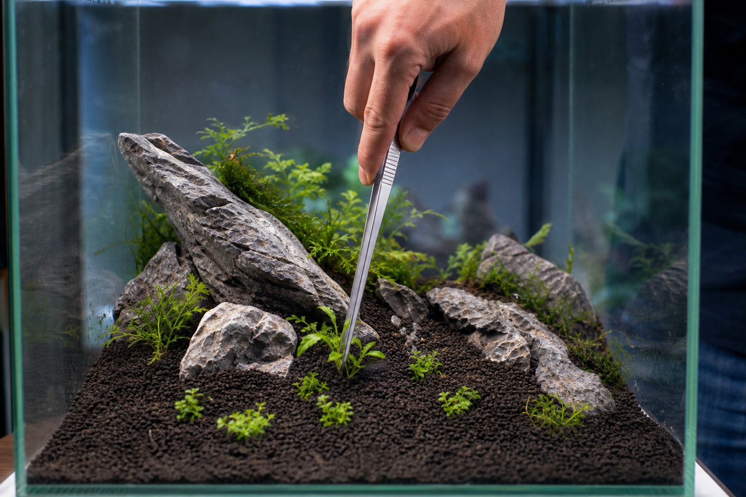 Bodem en planten plaatsen