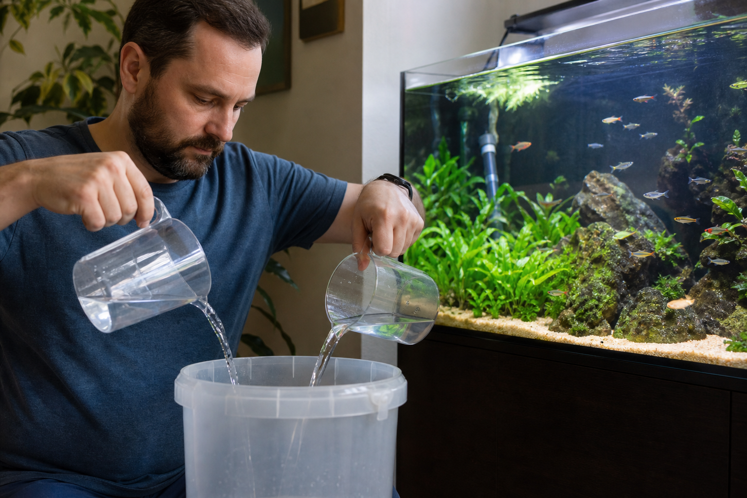 Osmosewater mengen voor aquarium