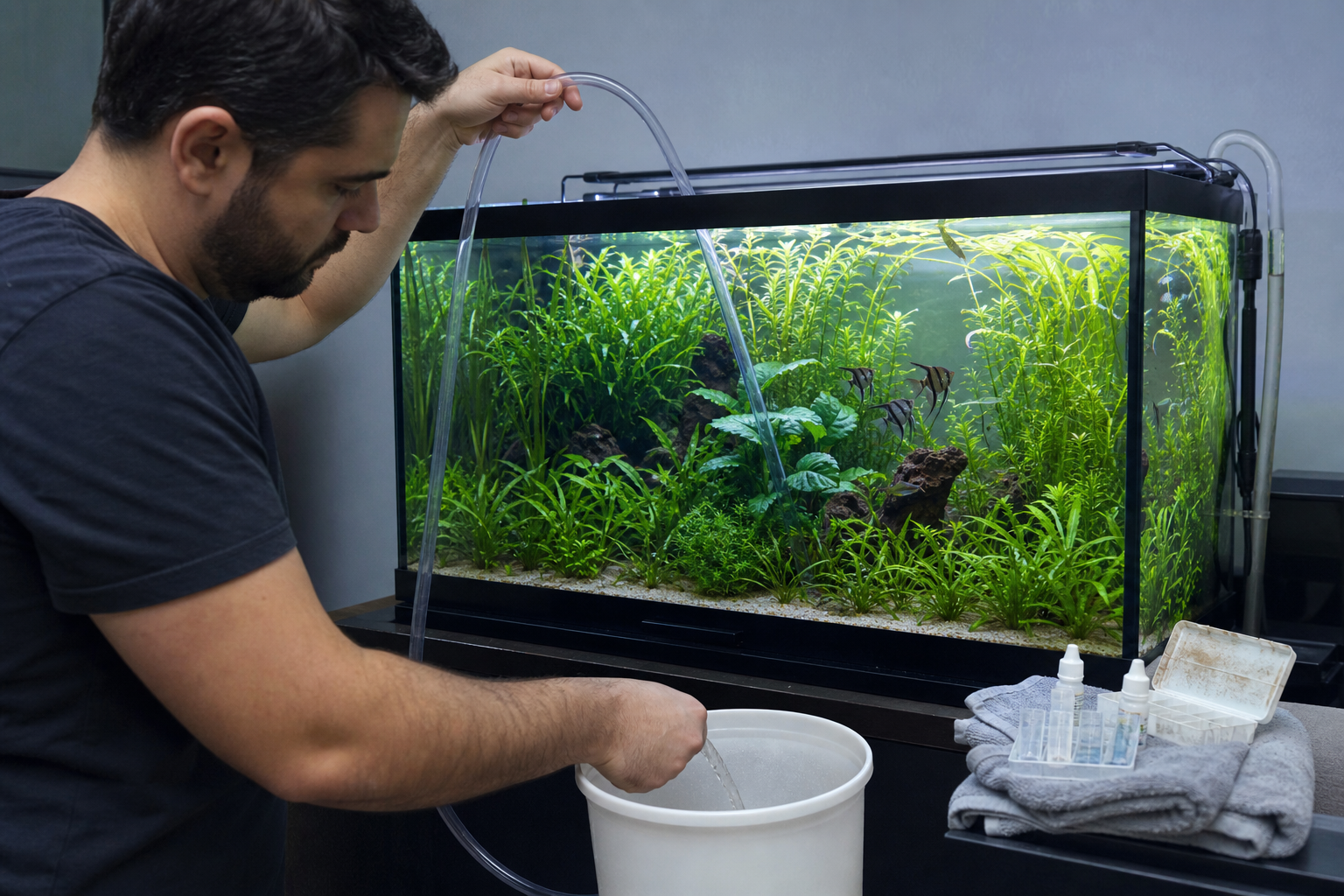 Waterwaarden geleidelijk corrigeren