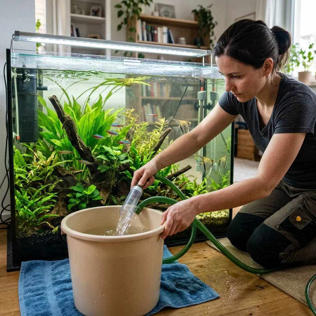 Aquarium water verversen